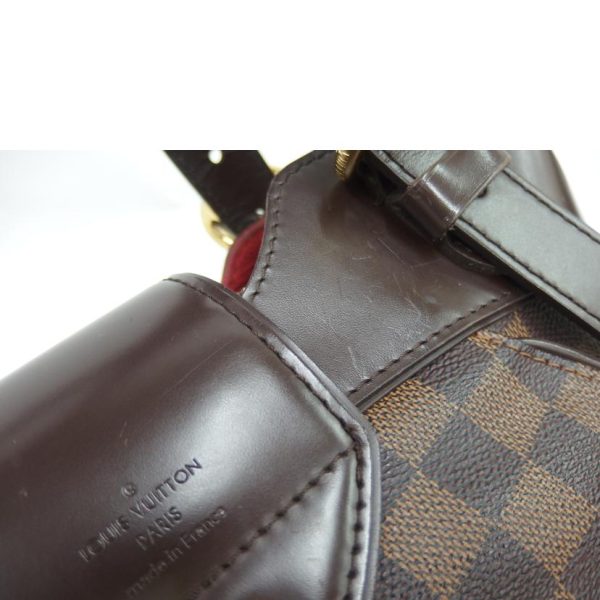 17760 6 Louis Vuitton Sistine PM Bag Damier Ebene Brown