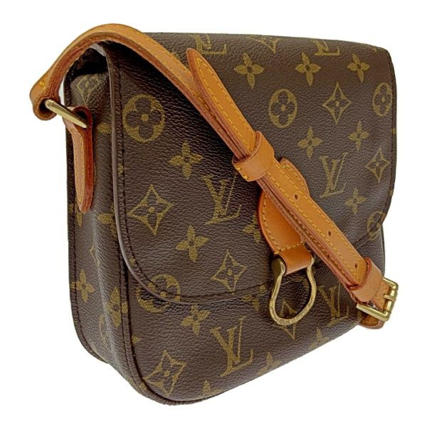 177607 2 Louis Vuitton Monogram Saint Cloud MM Shoulder Bag Brown