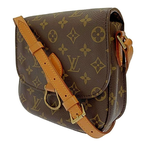 177607 3 Louis Vuitton Monogram Saint Cloud MM Shoulder Bag Brown