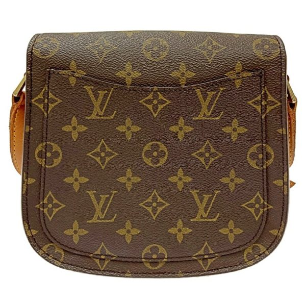 177607 4 Louis Vuitton Monogram Saint Cloud MM Shoulder Bag Brown