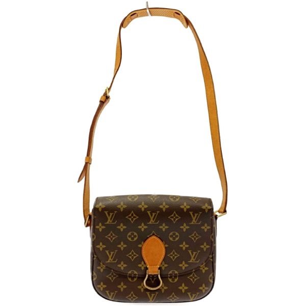 177707 5 Louis Vuitton Monogram Saint Cloud GM Shoulder Bag Brown