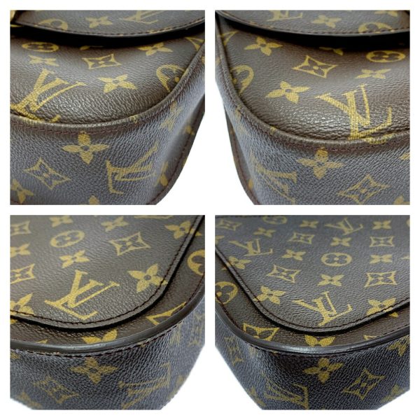 177707 7 Louis Vuitton Monogram Saint Cloud GM Shoulder Bag Brown