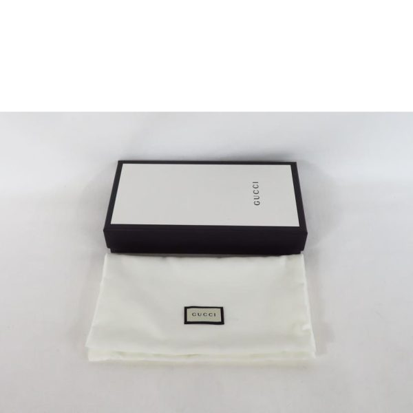 17777 6 Gucci GG Supreme New Web Sherry Line Long Wallet