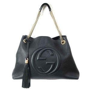 17821 1 Gucci crossbody shoulder bag GG canvas black