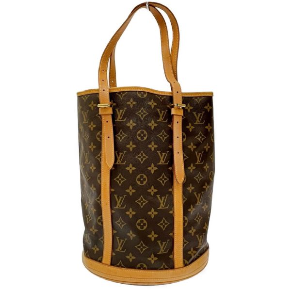 178244 1 Louis Vuitton Monogram Bucket GM Shoulder Bag Brown