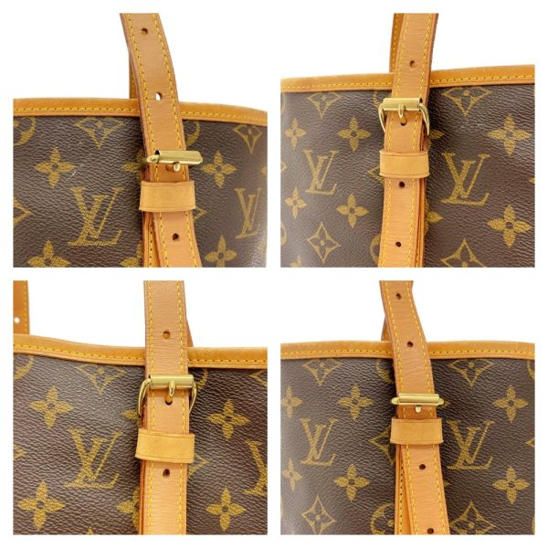 178244 7 Louis Vuitton Monogram Bucket GM Shoulder Bag Brown