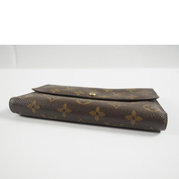 17839 3 Louis Vuitton Pochette Passport Trifold Wallet Brown