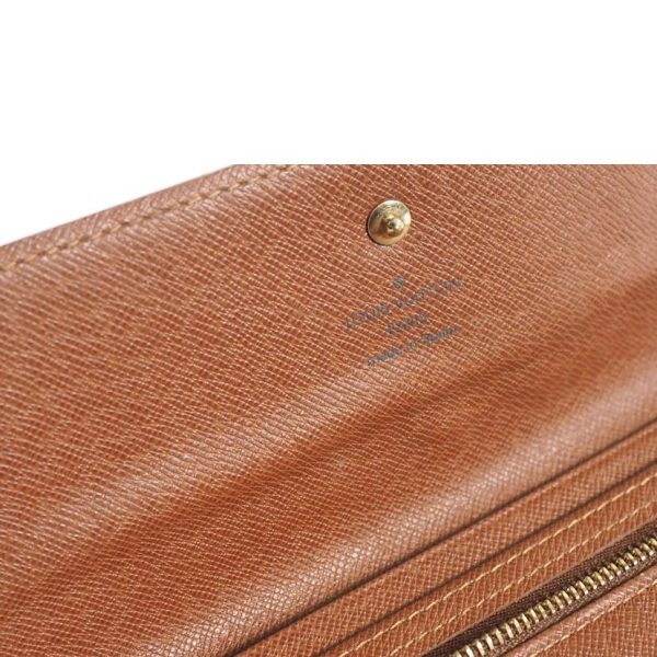 17839 6 Louis Vuitton Pochette Passport Trifold Wallet Brown