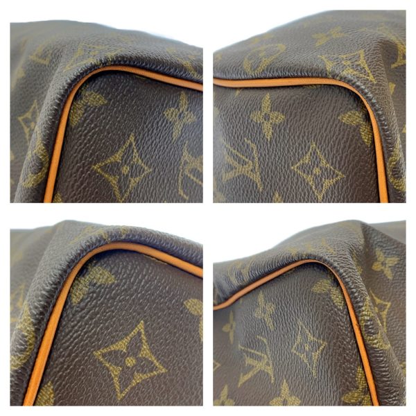 178455 7 Louis Vuitton Monogram Speedy 25 Boston Bag Brown