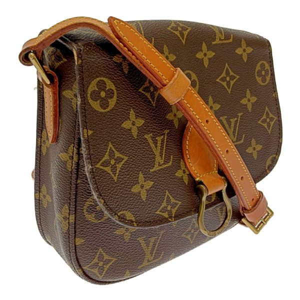 178595 3 Louis Vuitton Monogram Saint Cloud MM Shoulder Bag Brown