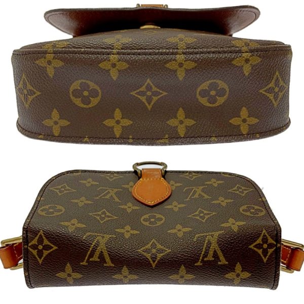 178595 7 Louis Vuitton Monogram Saint Cloud MM Shoulder Bag Brown