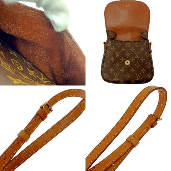 178595 8 Louis Vuitton Monogram Saint Cloud MM Shoulder Bag Brown