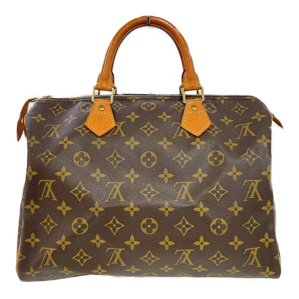 178704 1 Louis Vuitton Monogram Speedy 30 Boston Bag Brown