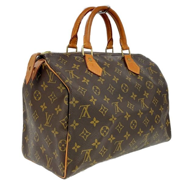 178704 2 Louis Vuitton Monogram Speedy 30 Boston Bag Brown