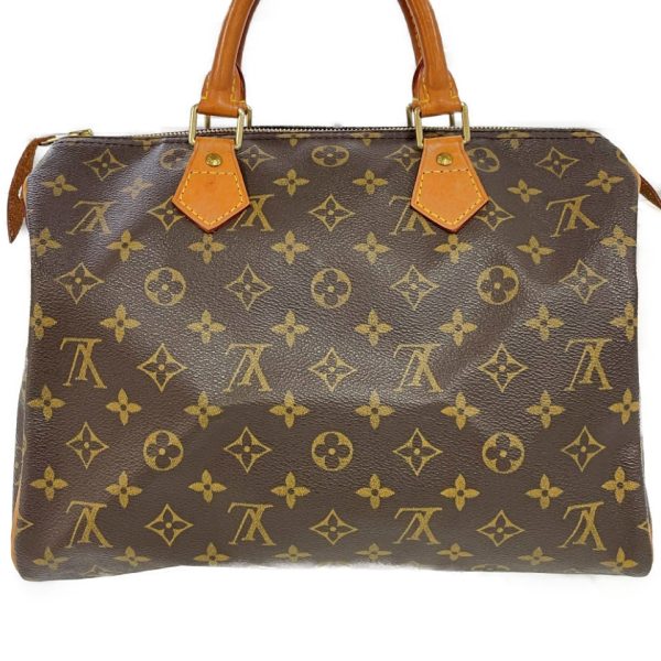 178704 4 Louis Vuitton Monogram Speedy 30 Boston Bag Brown