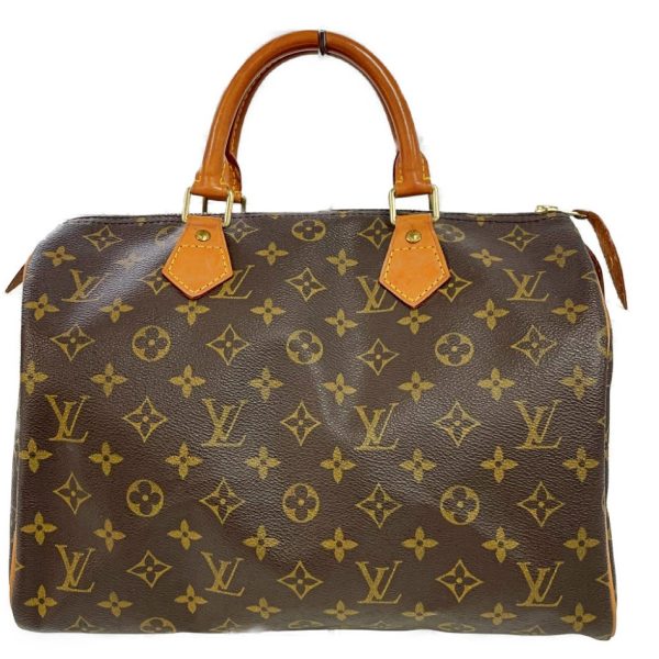 178704 5 Louis Vuitton Monogram Speedy 30 Boston Bag Brown