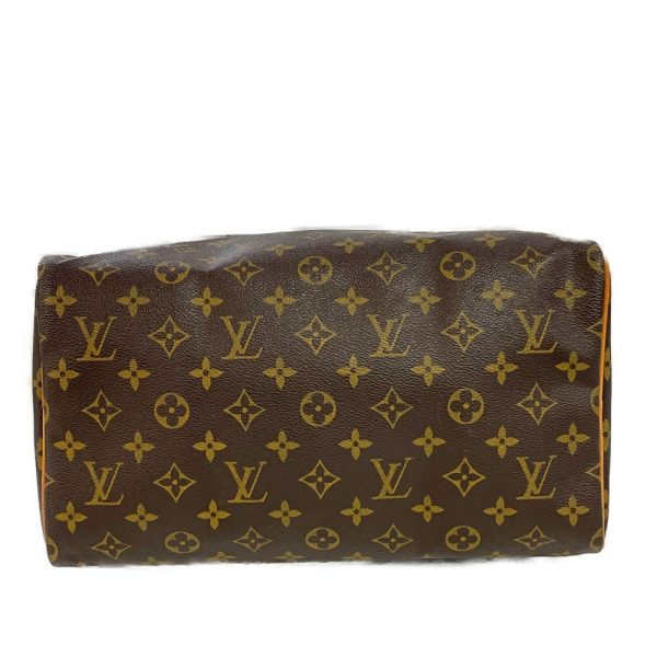 178704 6 Louis Vuitton Monogram Speedy 30 Boston Bag Brown