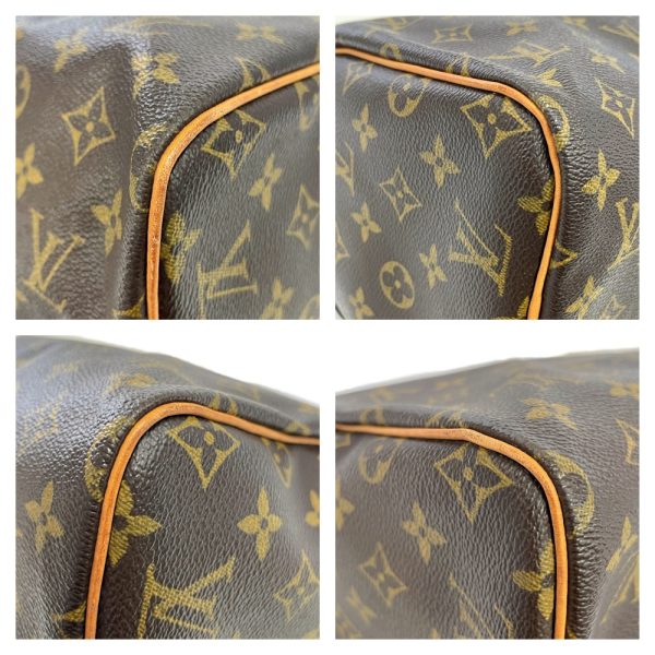 178704 7 Louis Vuitton Monogram Speedy 30 Boston Bag Brown