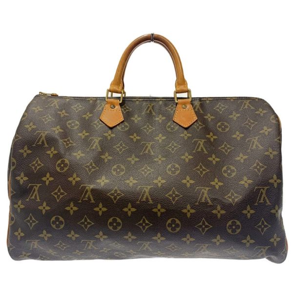 179161 1 Louis Vuitton Monogram Speedy 40 Boston Bag Brown