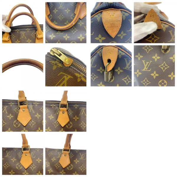 179161 10 c Louis Vuitton Monogram Speedy 40 Boston Bag Brown