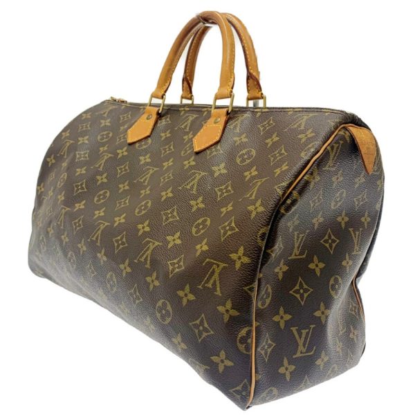 179161 3 Louis Vuitton Monogram Speedy 40 Boston Bag Brown