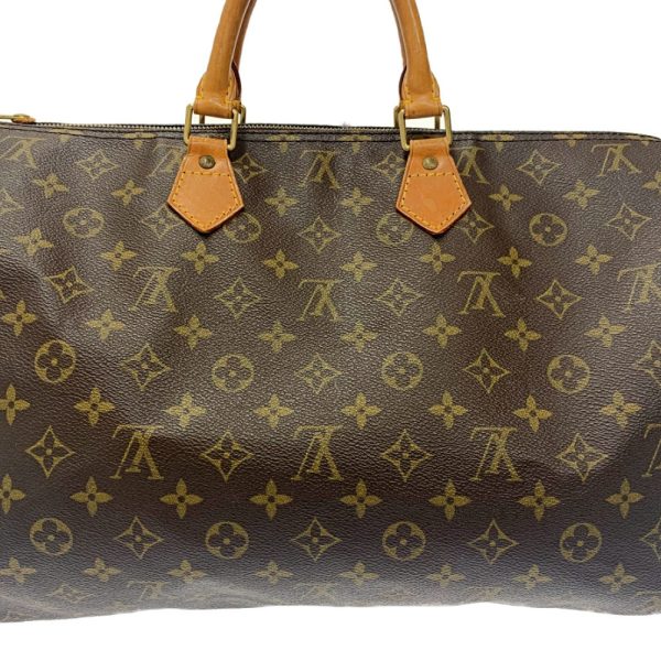 179161 4 Louis Vuitton Monogram Speedy 40 Boston Bag Brown