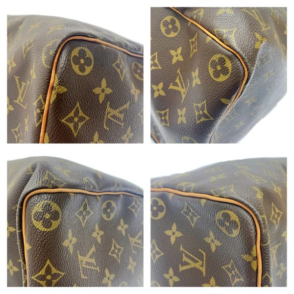 179161 7 Louis Vuitton Monogram Speedy 40 Boston Bag Brown