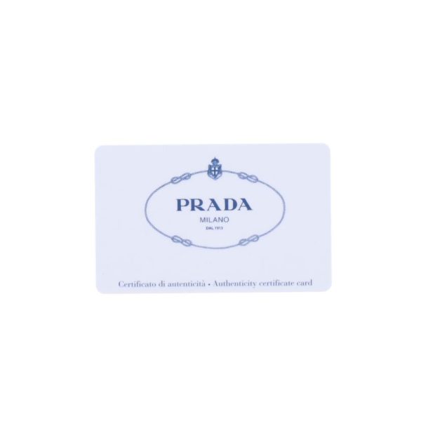 18125 7 Prada Saffiano Ribbon Pouch Black