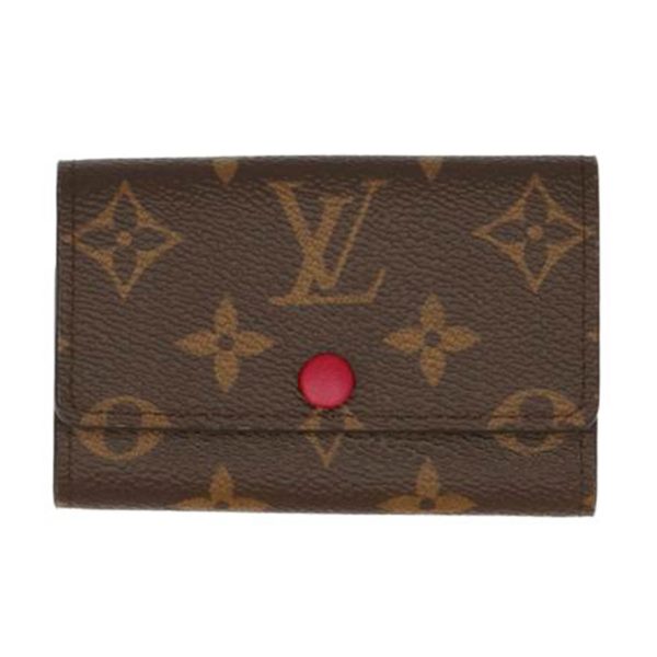 18152 1 Louis Vuitton Multicle 6 Key Holder Monogram Fuchsia