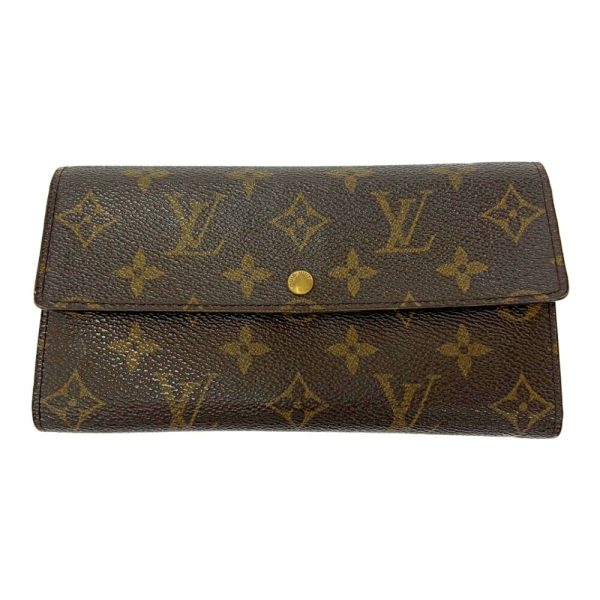 181575 1 Louis Vuitton Monogram Portefeuille Sarah Long Wallet Brown