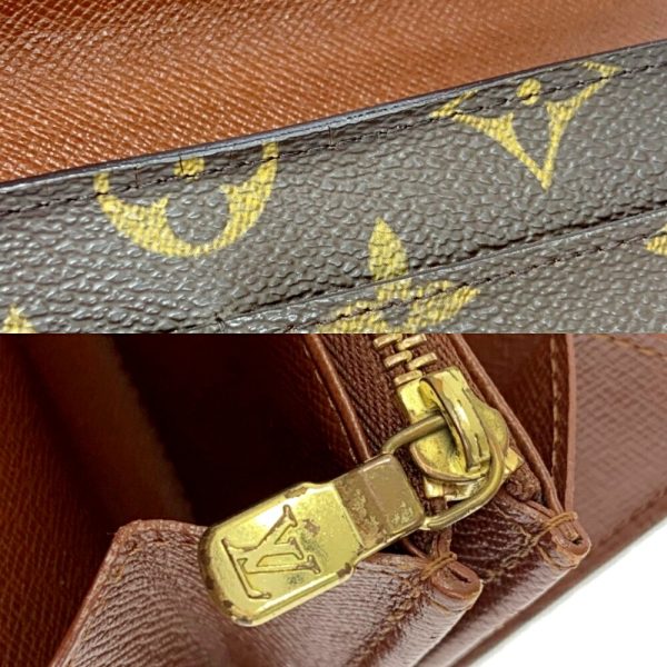 181575 10 Louis Vuitton Monogram Portefeuille Sarah Long Wallet Brown