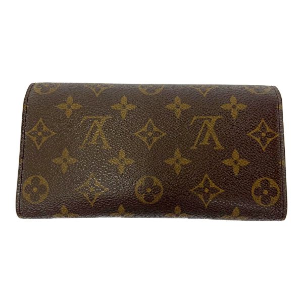 181575 4 Louis Vuitton Monogram Portefeuille Sarah Long Wallet Brown