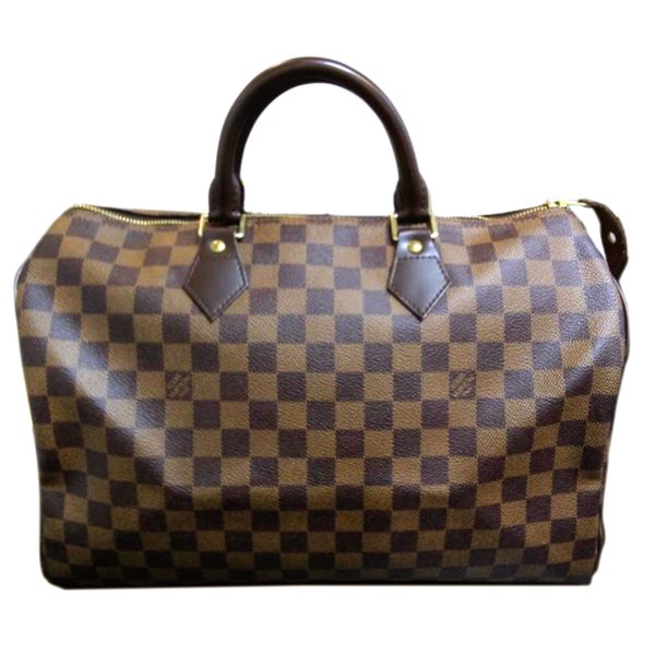 18172 1 Louis Vuitton Speedy 35 Bag Damier Ebene Brown