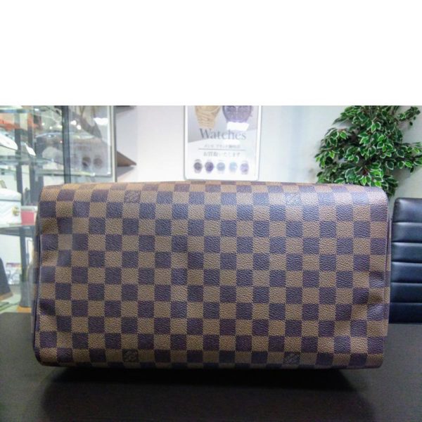 18172 3 Louis Vuitton Speedy 35 Bag Damier Ebene Brown