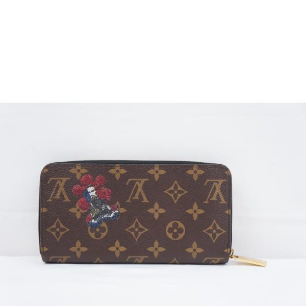 18214 2 Louis Vuitton Zippy Wallet Kansai Yamamoto Collaboration Multicolor