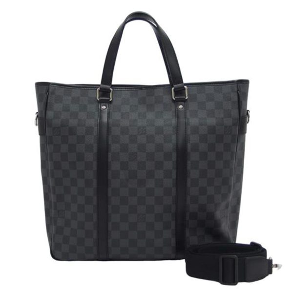 18224 1 Louis Vuitton Tadao PM NM Bag Damier Graphite Gray