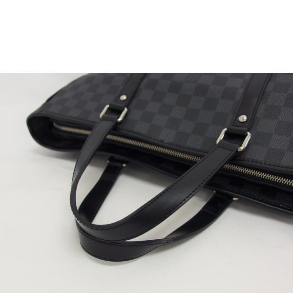 18224 4 Louis Vuitton Tadao PM NM Bag Damier Graphite Gray