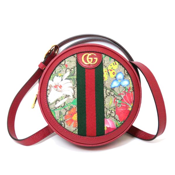 18237 1 Gucci Offdia GG Flora Wallet Beige