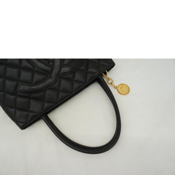 18240 4 Chanel Reprint Tote Bag Caviar Black