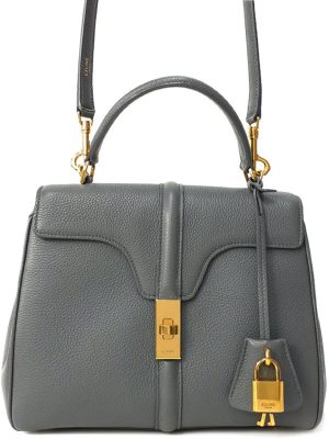 1824085740014 Celine C Charm Shoulder Bag Leather