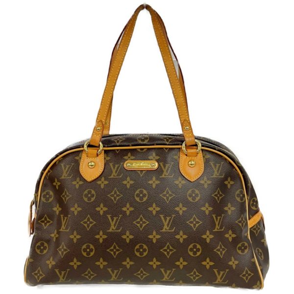 182428 1 Louis Vuitton Monogram Montorgueil GM Shoulder Bag Brown