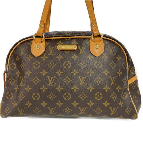 182428 4 Louis Vuitton Monogram Montorgueil GM Shoulder Bag Brown