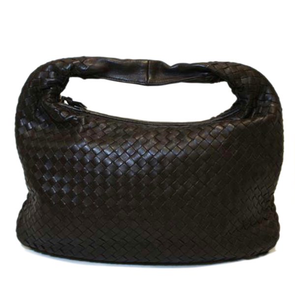 18255 1 Bottega Veneta Intrecciato Handbag Black