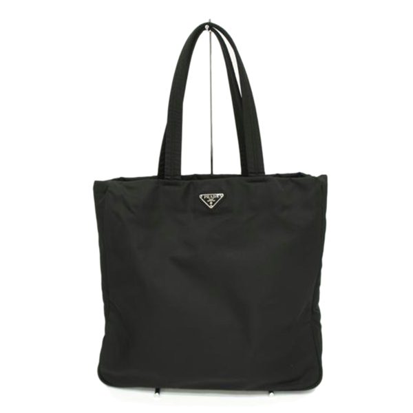 18257 1 PRADA Nylon Tote Bag Black