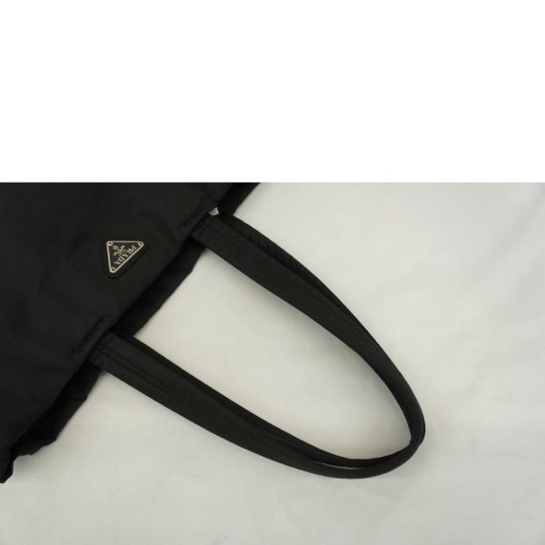 18257 4 PRADA Nylon Tote Bag Black