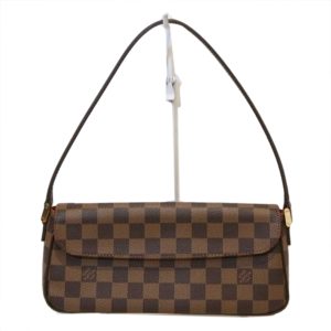 18275 1 LOUIS VUITTON Iena MM IC chip tote bag handbag brown