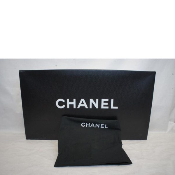 18295 6 Chanel Lambskin Logo Tote Bag Black