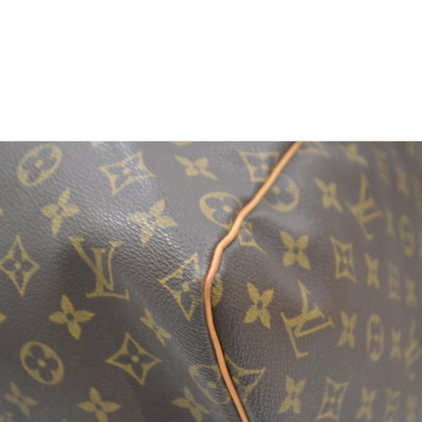 18332 6 Louis Vuitton Keepall 55 Monogram Duffel Bag Brown