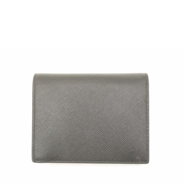 18335 2 Prada Saffiano Bifold Wallet Black