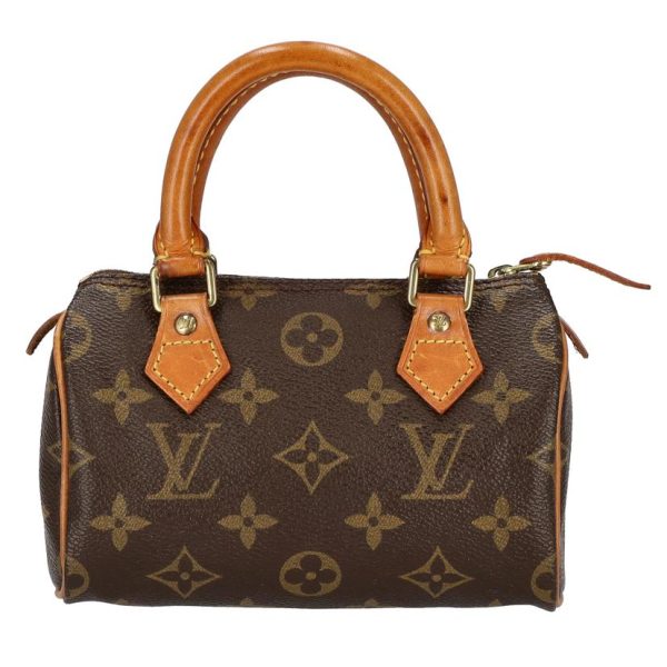 18378 2 Louis Vuitton Mini Speedy Monogram Handbag Brown